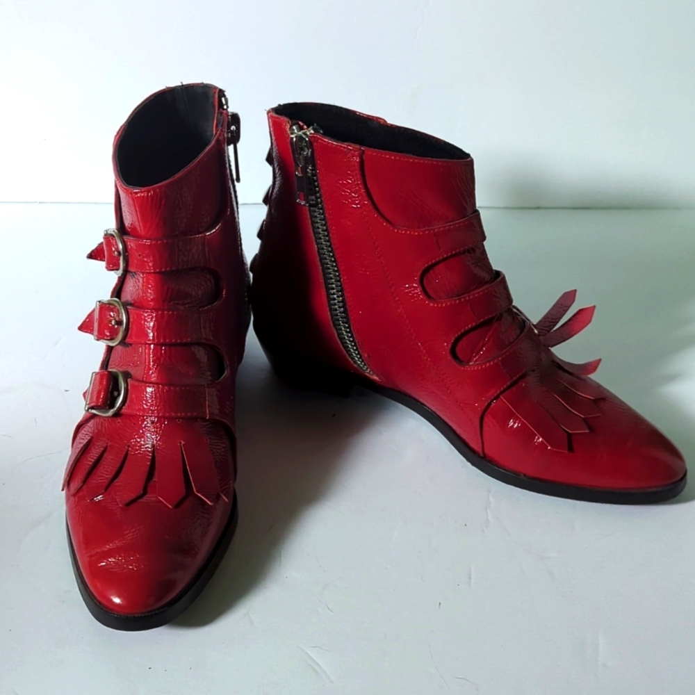 Modern Vice Red Leather boot